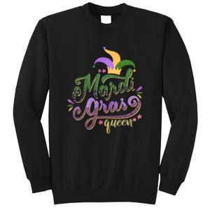 Mardi Gras Queen Gift Purplr Gold Green Gift Sweatshirt