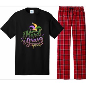 Mardi Gras Queen Gift Purplr Gold Green Gift Pajama Set