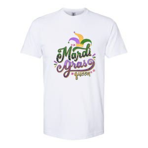 Mardi Gras Queen Gift Purplr Gold Green Gift Softstyle CVC T-Shirt