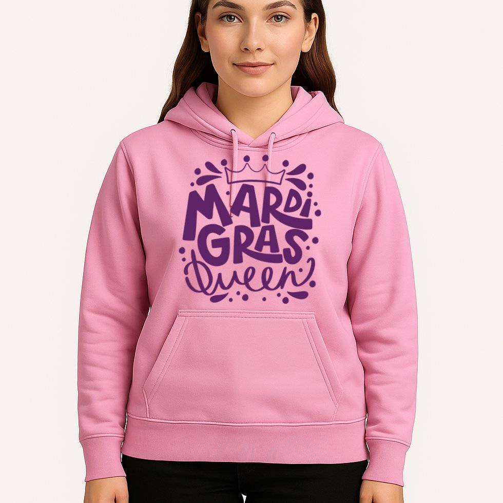 Mardi Gras Queen Celebration Hoodie