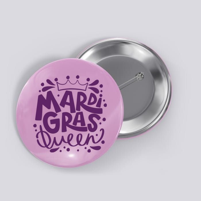 Mardi Gras Queen Celebration Button