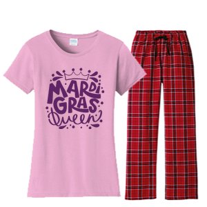 Mardi Gras Queen Celebration Women's Flannel Pajama Set