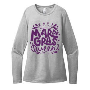 Mardi Gras Queen Celebration Womens CVC Long Sleeve Shirt