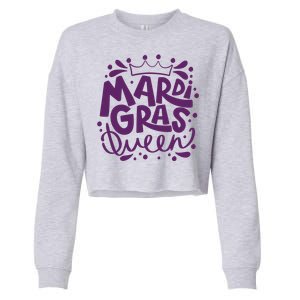 Mardi Gras Queen Celebration Cropped Pullover Crew