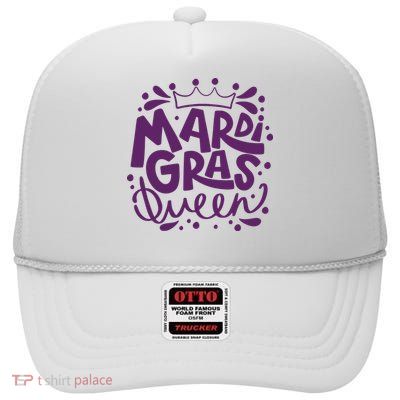 Mardi Gras Queen Celebration High Crown Mesh Back Trucker Hat