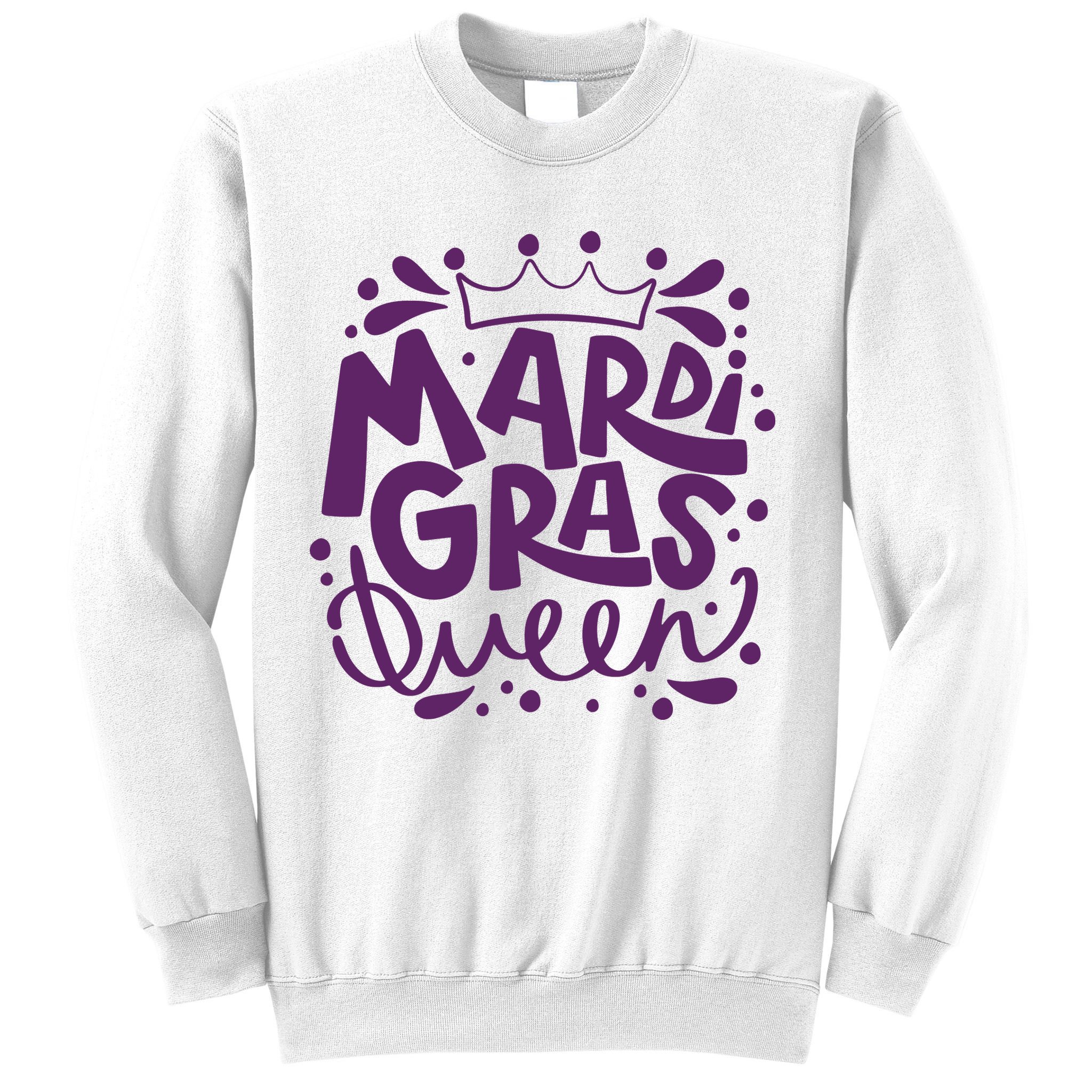 Mardi Gras Queen Celebration Sweatshirt