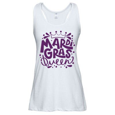 Mardi Gras Queen Celebration Ladies Essential Flowy Tank
