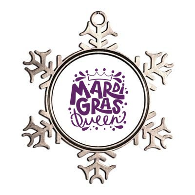 Mardi Gras Queen Celebration Metallic Star Ornament