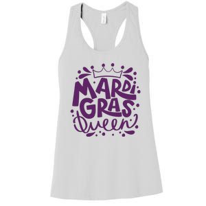 Mardi Gras Queen Celebration Women's Racerback Tank