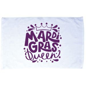 Mardi Gras Queen Celebration Microfiber Hand Towel