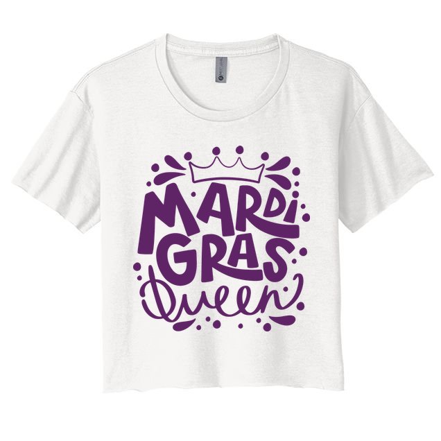 Mardi Gras Queen Celebration Crop Top