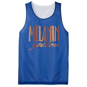 Melanin Goddess Queen Black African American Gift Meaningful Gift Mesh Reversible Basketball Jersey Tank