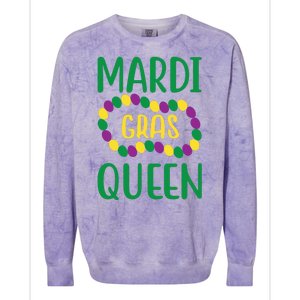 Mardi Gras Queen Colorblast Crewneck Sweatshirt