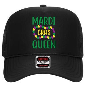 Mardi Gras Queen High Crown Mesh Back Trucker Hat