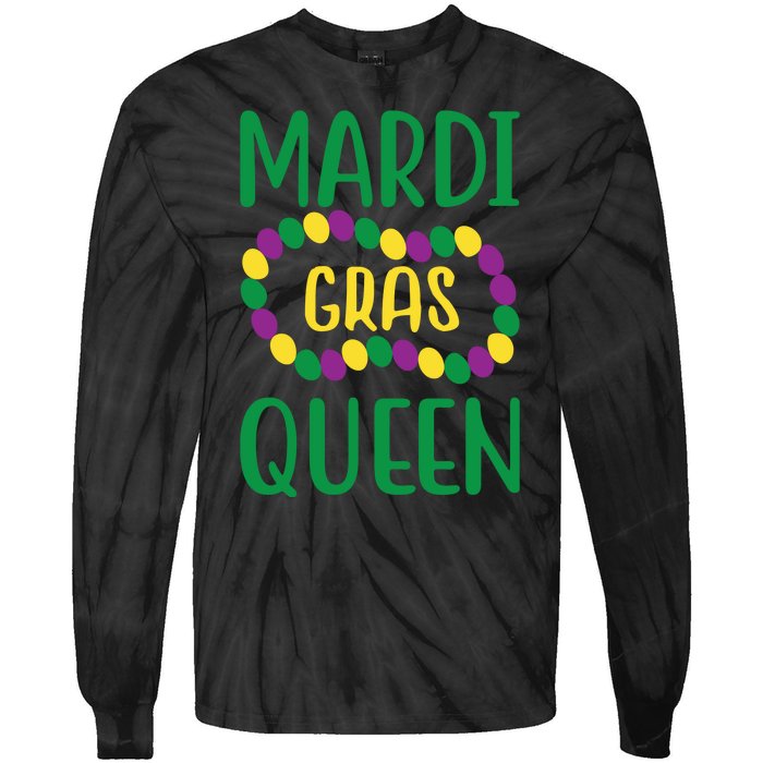 Mardi Gras Queen Tie-Dye Long Sleeve Shirt