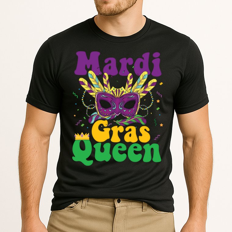 Mardi Gras Queen Funny Costume Mardi Gras Cooling Performance Crew T-Shirt