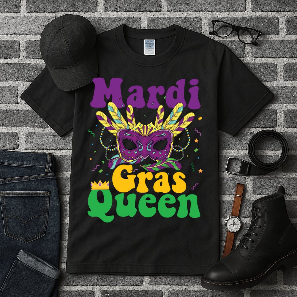 Mardi Gras Queen Funny Costume Mardi Gras Tall T-Shirt