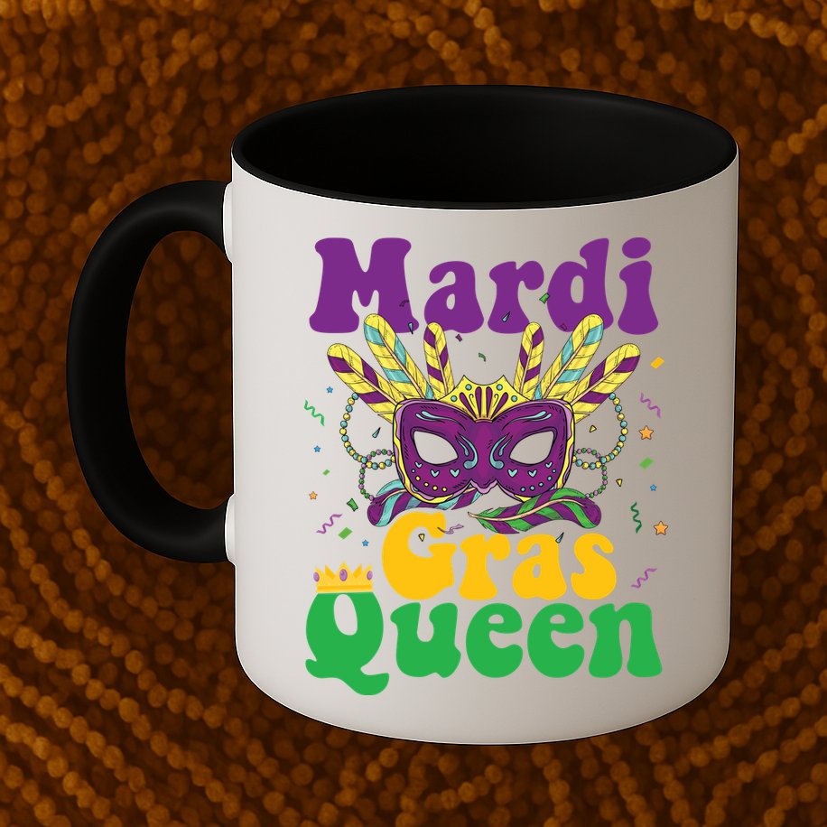 Mardi Gras Queen Funny Costume Mardi Gras Mug