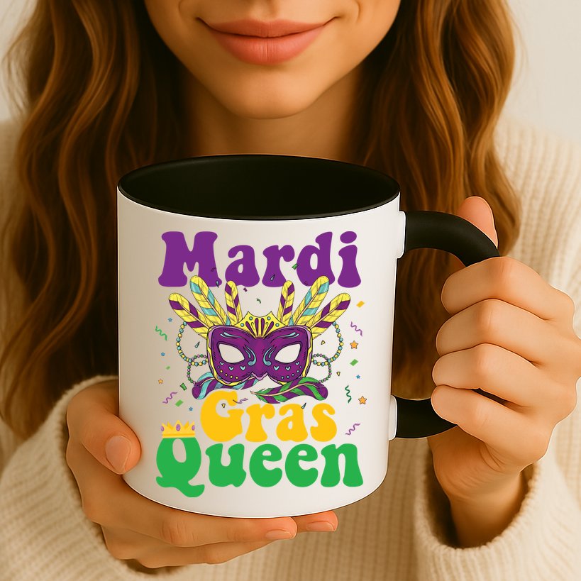 Mardi Gras Queen Funny Costume Mardi Gras Mug