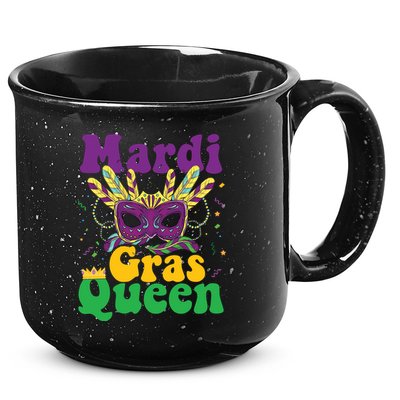 Mardi Gras Queen Funny Costume Mardi Gras 15oz Campfire Ceramic Mug