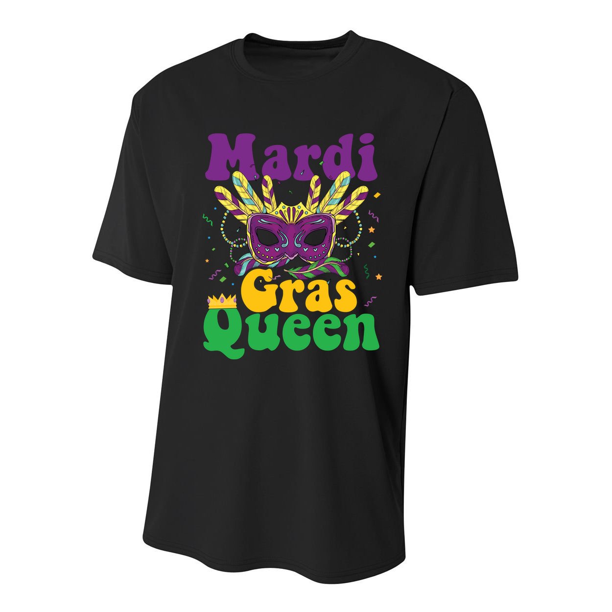 Mardi Gras Queen Funny Costume Mardi Gras Youth Performance Sprint T-Shirt