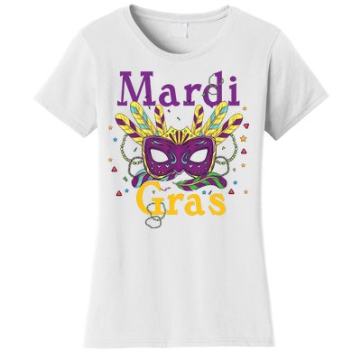 Mardi Gras Queen Mask Costume Women's T-Shirt