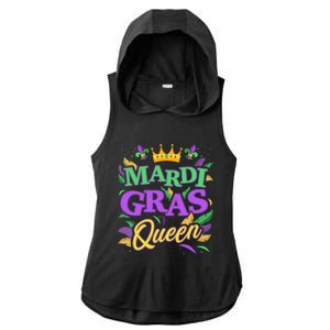 Mardi Gras Queen For New Orleans Carnival Costume Gift Ladies PosiCharge Tri-Blend Wicking Draft Hoodie Tank