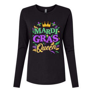 Mardi Gras Queen For New Orleans Carnival Costume Gift Womens Cotton Relaxed Long Sleeve T-Shirt