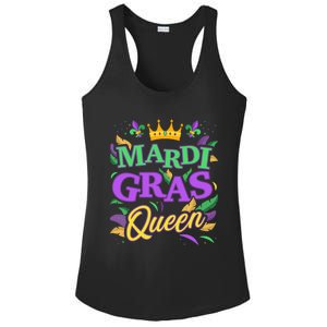 Mardi Gras Queen For New Orleans Carnival Costume Gift Ladies PosiCharge Competitor Racerback Tank