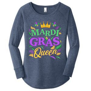 Mardi Gras Queen For New Orleans Carnival Costume Gift Women's Perfect Tri Tunic Long Sleeve Shirt