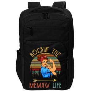 Memaw Gift Rockin' The Memaw Life Christmas Xmas Cool Gift Impact Tech Backpack