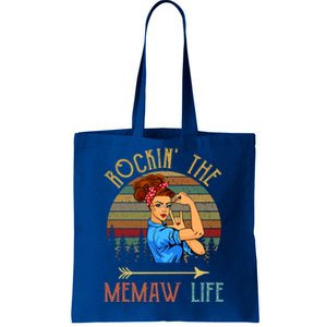 Memaw Gift Rockin' The Memaw Life Christmas Xmas Cool Gift Tote Bag