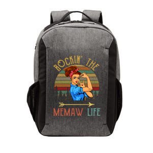 Memaw Gift Rockin' The Memaw Life Christmas Xmas Cool Gift Vector Backpack