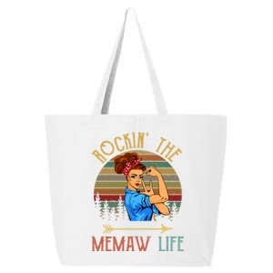 Memaw Gift Rockin' The Memaw Life Christmas Xmas Cool Gift 25L Jumbo Tote