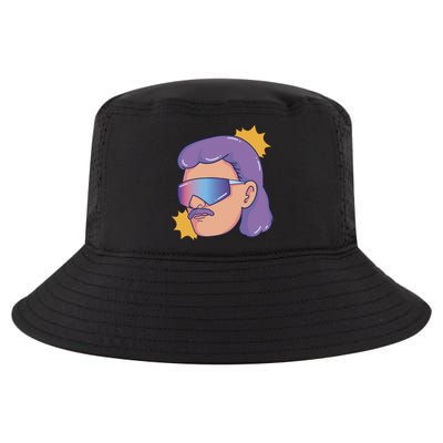 Mullet Guy Retro Cool Comfort Performance Bucket Hat