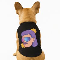 Mullet Guy Retro Doggie Tank