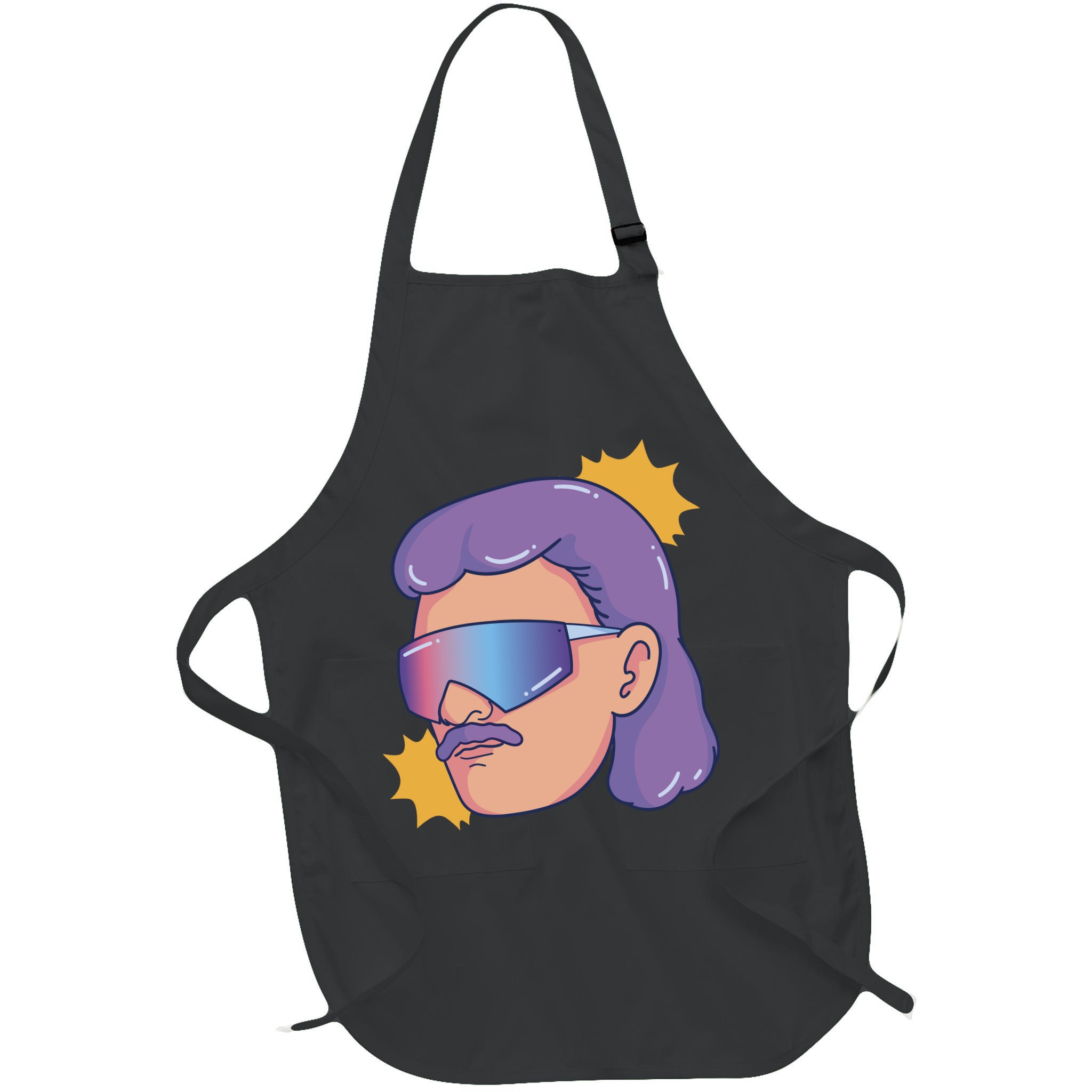 Mullet Guy Retro Apron