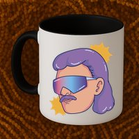 Mullet Guy Retro Mug
