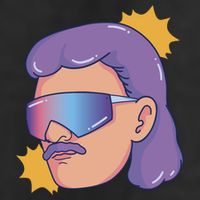 Mullet Guy Retro Beanie