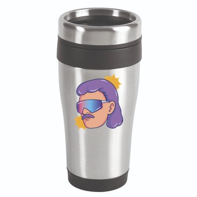 Mullet Guy Retro 16oz Travel Tumbler
