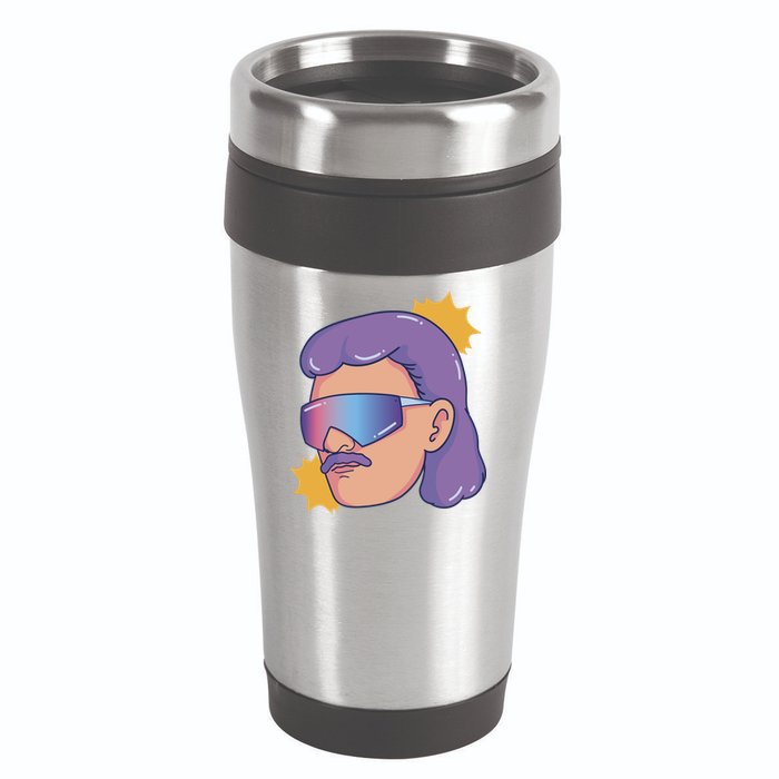 Mullet Guy Retro 16oz Travel Tumbler