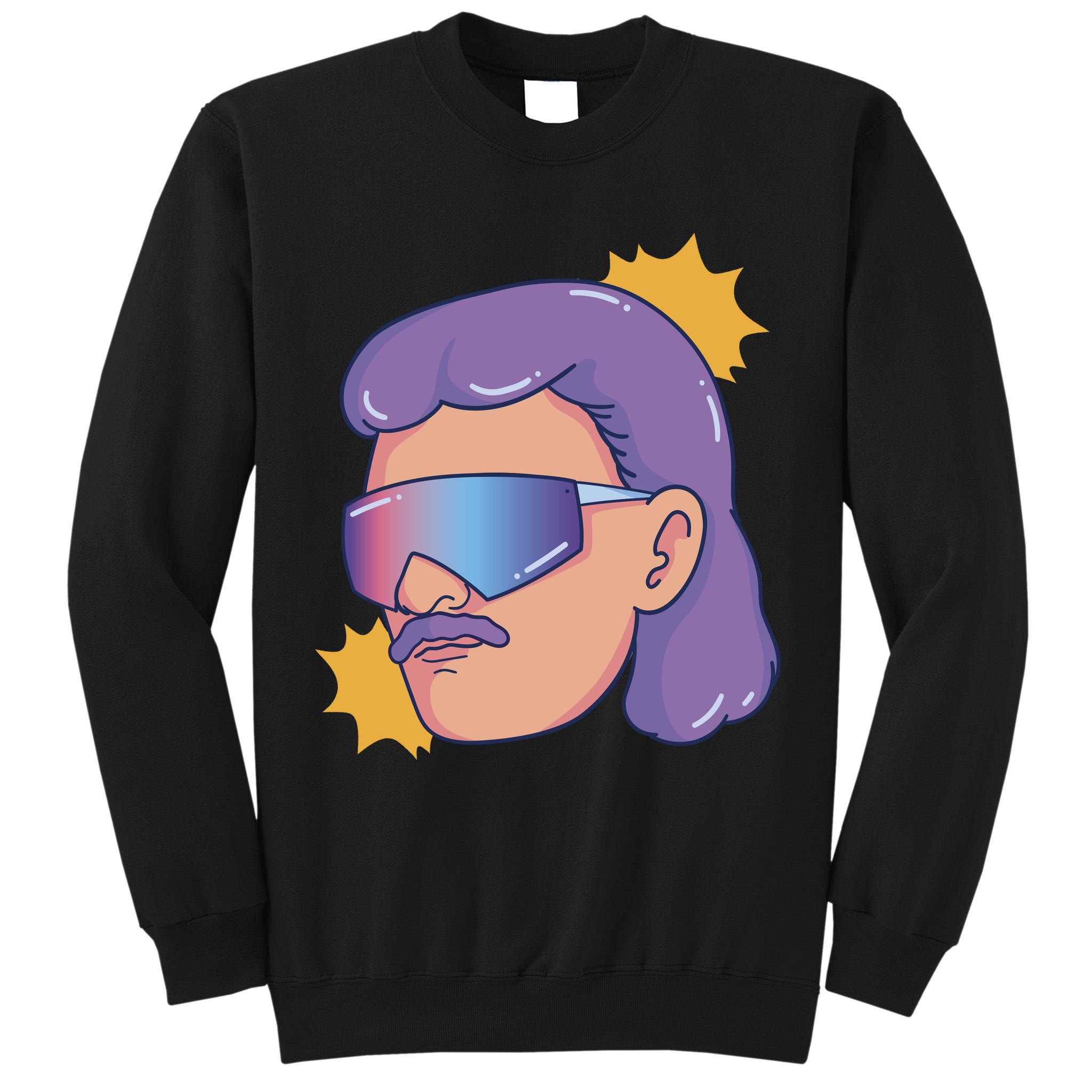 Mullet Guy Retro Tall Sweatshirt