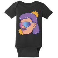 Mullet Guy Retro Baby Bodysuit