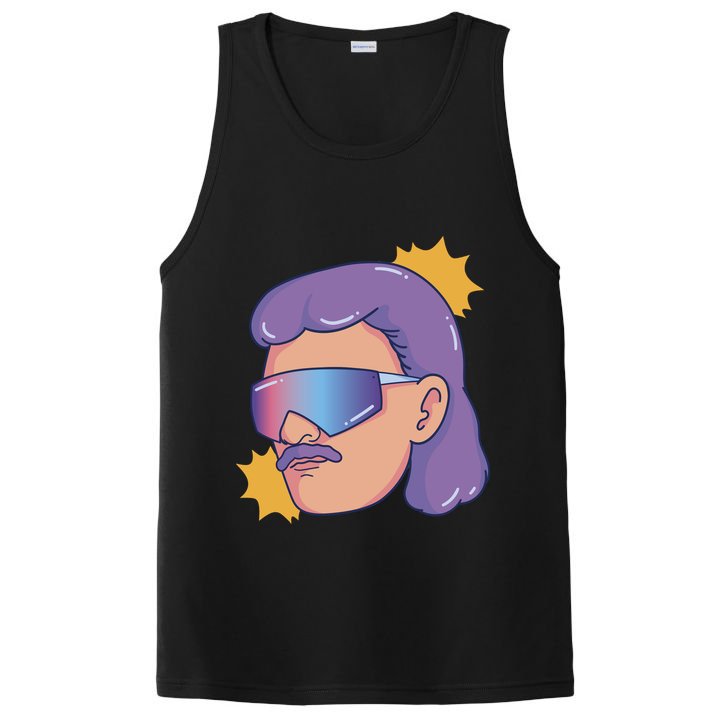 Mullet Guy Retro PosiCharge Competitor Tank