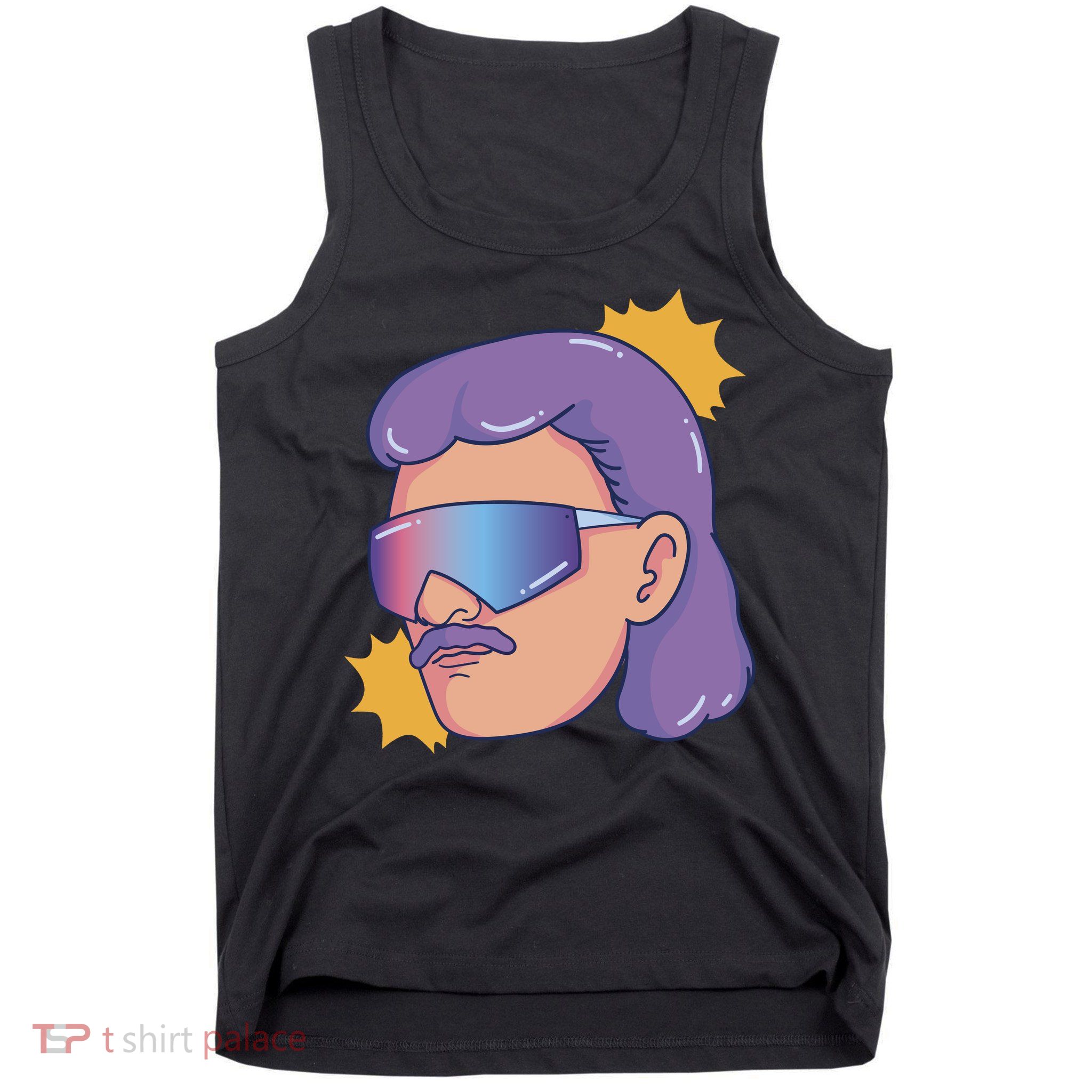 Mullet Guy Retro Tank Top