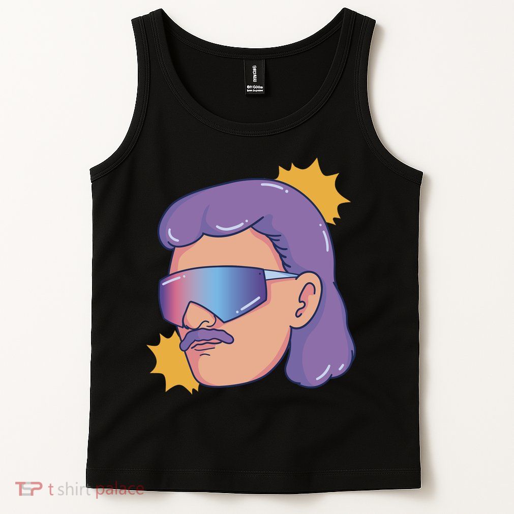 Mullet Guy Retro Tank Top