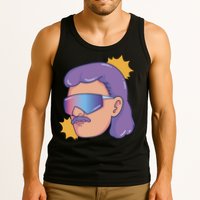 Mullet Guy Retro Tank Top