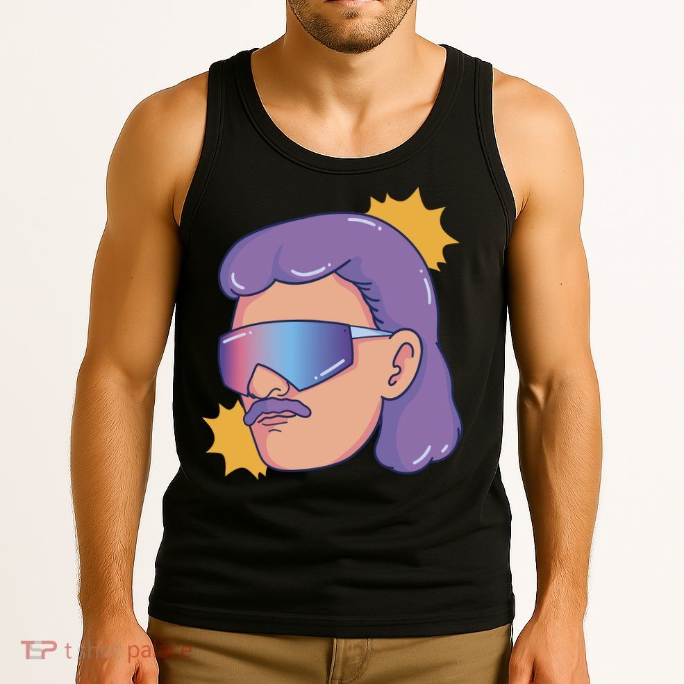 Mullet Guy Retro Tank Top