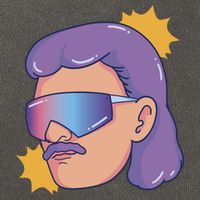 Mullet Guy Retro Cotton Canvas Backpack