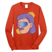 Mullet Guy Retro Long Sleeve Shirt